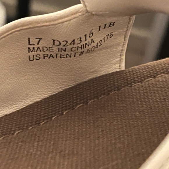 Cole Haan G Series Brown Canvas Stripes Peep Toe Wedge Heel Sandal - Picture 17 of 17